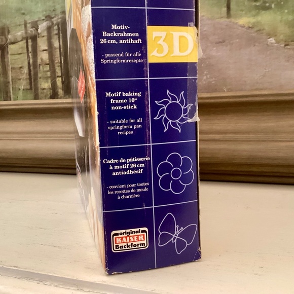 Original Kaiser Backform Non Stick Spring Form 3D Cake Ring 10” in Original Box - Picture 11 of 13